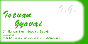 istvan gyovai business card