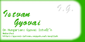 istvan gyovai business card